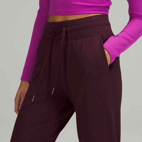 EUC Lululemon Ready To Fleece High Rise Jogger, Sz 6, Heathered Cassis - Picture 2 of 9